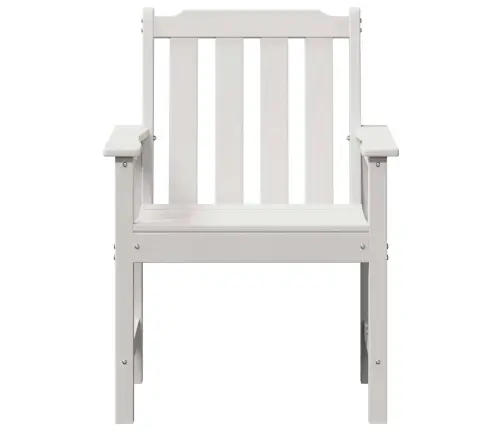 Dārza Ēdamkrēsls 2 Pcs Balts 65.5 X 59 X 88Cm Hdpe Vidaxl