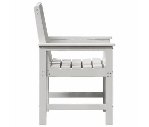 Dārza Ēdamkrēsls 2 Pcs Balts 65.5 X 59 X 88Cm Hdpe Vidaxl