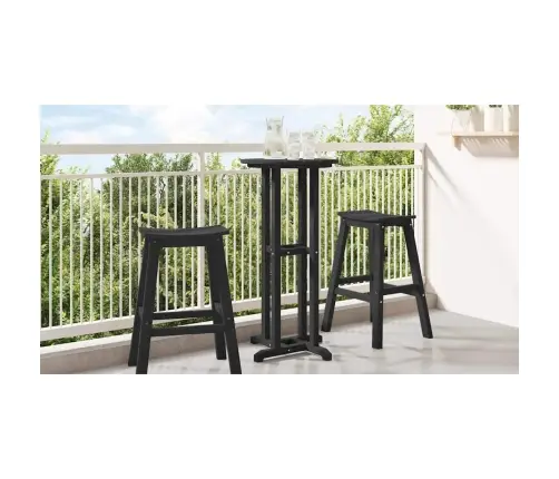 Bāra Galds Melna 55 X 55 X 107 Cm Hdpe Vidaxl Bāra Galds Melna 55 X 55 X 107 Cm Hdpe Vidaxl