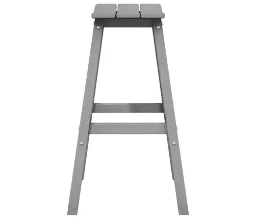 Bāra Krēsls 2 Pcs Gaiši Pelēks 52 X 43 X 73.5Cm Hdpe Vidaxl
