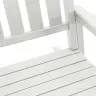 Dārza Šūpuļkrēsls Balts 70 X 92 X 108Cm Hdpe Vidaxl