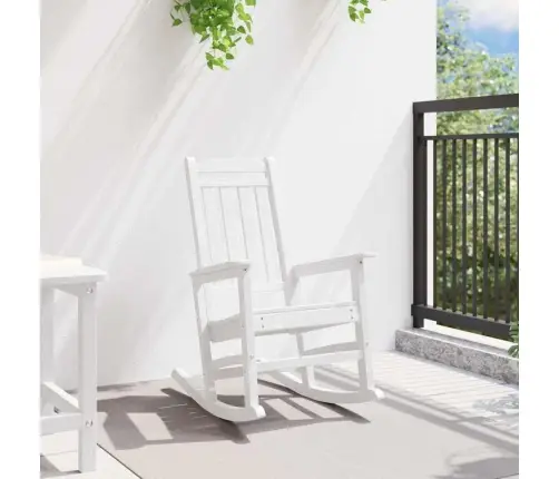 Dārza Šūpuļkrēsls Balts 70 X 92 X 108Cm Hdpe Vidaxl
