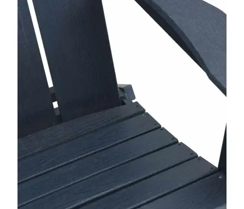 Saliekamais Adirondack Krēsls Tumši Zils 74.5 X 80.5 X 90Cm Vidaxl