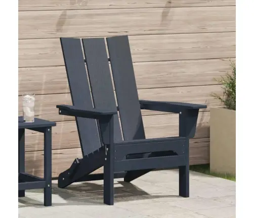 Saliekamais Adirondack Krēsls Tumši Zils 74.5 X 80.5 X 90Cm Vidaxl