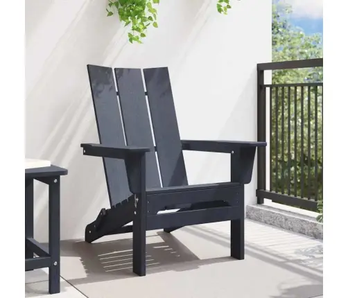Saliekamais Adirondack Krēsls Tumši Zils 74.5 X 80.5 X 90Cm Vidaxl