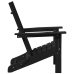 Saliekamais Adirondack Krēsls Melna 74.5 X 80.5 X 90Cm Hdpe Vidaxl