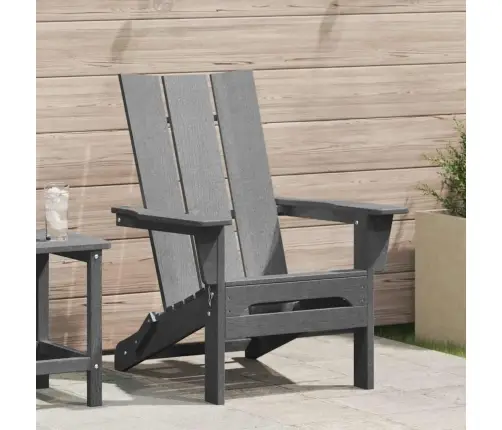 Saliekamais Adirondack Krēsls Gaiši Pelēks 74.5 X 80.5 X 90Cm Vidaxl