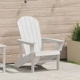 Adirondack Krēsls Balts 74 X 82 X 92Cm Hdpe Vidaxl
