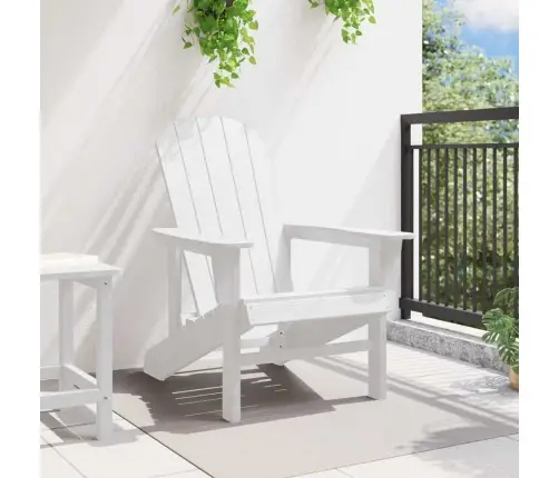 Adirondack Krēsls Balts 74 X 82 X 92Cm Hdpe Vidaxl