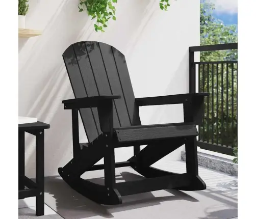 Adirondack Supama Kėdė Juoda 73.5 X 92 X 90Cm Hdpe