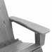 Adirondack Šūpuļkrēsls Gaiši Pelēks 73.5 X 92 X 90Cm Hdpe Vidaxl
