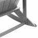 Adirondack Šūpuļkrēsls Gaiši Pelēks 73.5 X 92 X 90Cm Hdpe Vidaxl