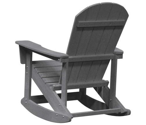 Adirondack Šūpuļkrēsls Gaiši Pelēks 73.5 X 92 X 90Cm Hdpe Vidaxl