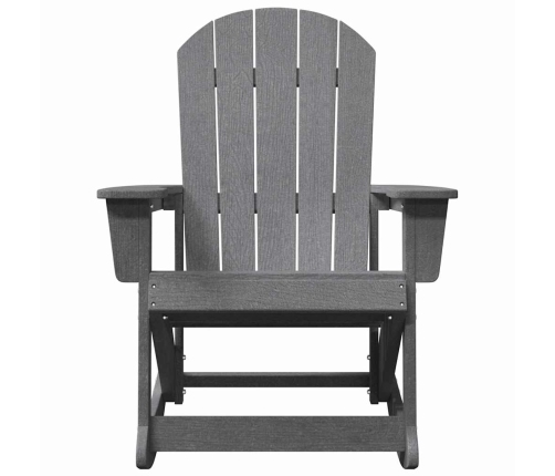 Adirondack Šūpuļkrēsls Gaiši Pelēks 73.5 X 92 X 90Cm Hdpe Vidaxl