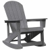 Adirondack Šūpuļkrēsls Gaiši Pelēks 73.5 X 92 X 90Cm Hdpe Vidaxl