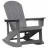 Adirondack Šūpuļkrēsls Gaiši Pelēks 73.5 X 92 X 90Cm Hdpe Vidaxl
