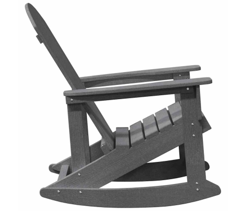 Adirondack Šūpuļkrēsls Gaiši Pelēks 73.5 X 92 X 90Cm Hdpe Vidaxl