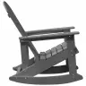 Adirondack Šūpuļkrēsls Gaiši Pelēks 73.5 X 92 X 90Cm Hdpe Vidaxl