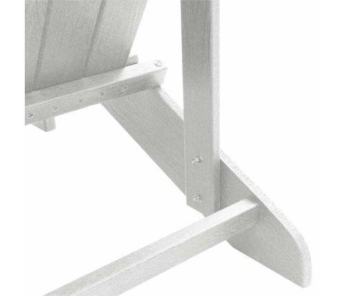 Adirondack Krēsls Balts 74 X 82 X 92Cm Hdpe Vidaxl