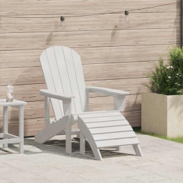Adirondack Krēsls Balts 74 X 82 X 92Cm Hdpe Vidaxl