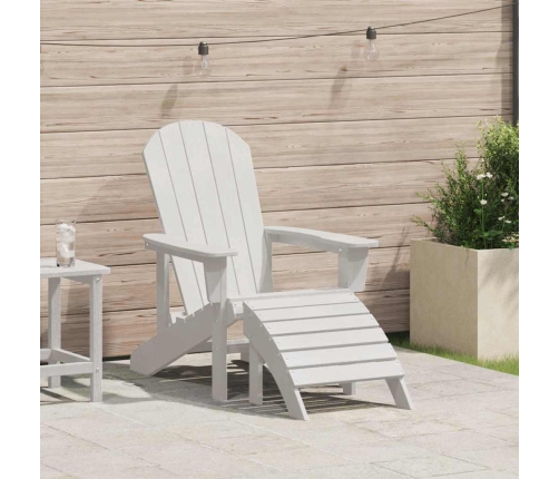 Adirondack Krēsls Balts 74 X 82 X 92Cm Hdpe Vidaxl
