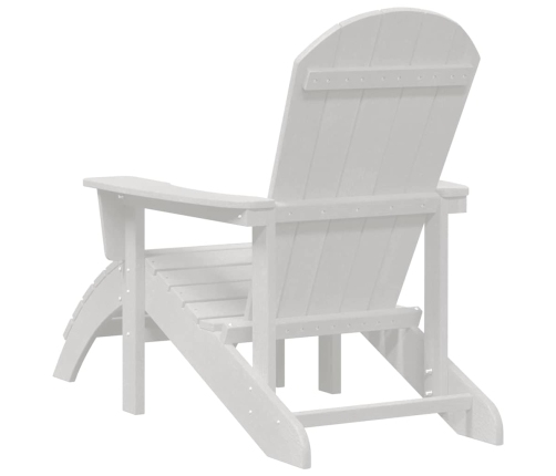 Adirondack Krēsls Balts 74 X 82 X 92Cm Hdpe Vidaxl