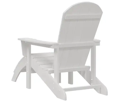 Adirondack Krēsls Balts 74 X 82 X 92Cm Hdpe Vidaxl