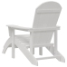 Adirondack Krēsls Balts 74 X 82 X 92Cm Hdpe Vidaxl