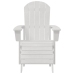 Adirondack Krēsls Balts 74 X 82 X 92Cm Hdpe Vidaxl
