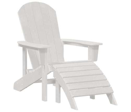 Adirondack Krēsls Balts 74 X 82 X 92Cm Hdpe Vidaxl