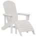 Adirondack Krēsls Balts 74 X 82 X 92Cm Hdpe Vidaxl