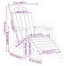 Adirondack Krēsls Balts 74 X 82 X 92Cm Hdpe Vidaxl