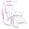 Adirondack Krēsls Balts 74 X 82 X 92Cm Hdpe Vidaxl