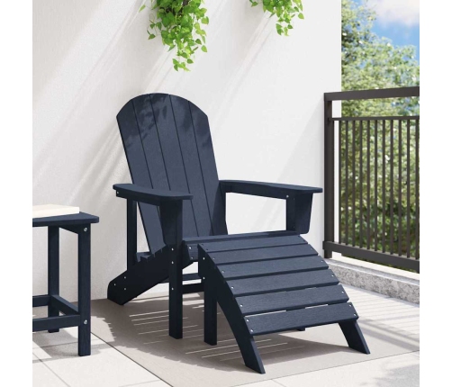 Adirondack Krēsls Tumši Zils 74 X 82 X 92Cm Hdpe Vidaxl