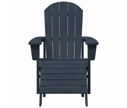 Adirondack Krēsls Tumši Zils 74 X 82 X 92Cm Hdpe Vidaxl