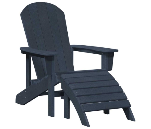 Adirondack Krēsls Tumši Zils 74 X 82 X 92Cm Hdpe Vidaxl