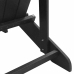 Adirondack Krēsls Ar Spilvenu Melna 74 X 82 X 92Cm Hdpe Vidaxl
