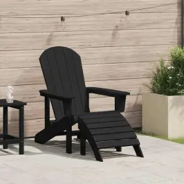 Adirondack Tool Padjaga Must 74 X 82 X 92Cm Hdpe