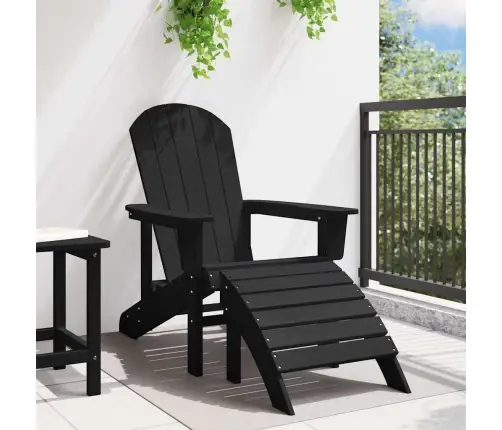 Adirondack Tool Padjaga Must 74 X 82 X 92Cm Hdpe