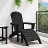 Adirondack Tool Padjaga Must 74 X 82 X 92Cm Hdpe