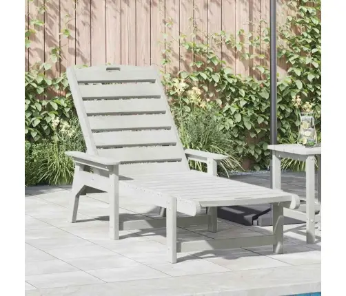Sauļošanās Krēsls Balts 73.5 X 92 X 90Cm Hdpe Vidaxl