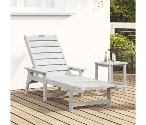 Sauļošanās Krēsls Balts 73.5 X 92 X 90Cm Hdpe Vidaxl