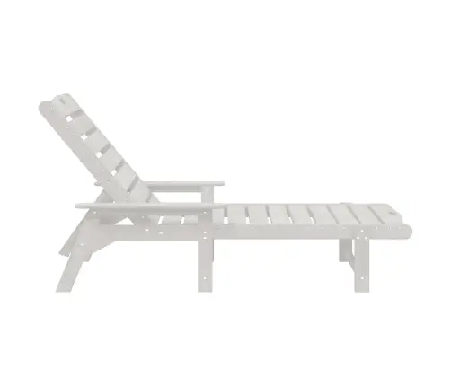 Sauļošanās Krēsls Balts 73.5 X 92 X 90Cm Hdpe Vidaxl
