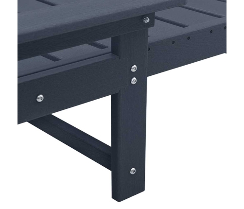 Sauļošanās Krēsls Ar Spilvenu Tumši Zils 73.5 X 92 X 90Cm Hdpe Vidaxl