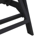 Sauļošanās Krēsls Melna 73.5 X 92 X 90Cm Hdpe Vidaxl