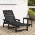 Sauļošanās Krēsls Melna 73.5 X 92 X 90Cm Hdpe Vidaxl