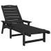 Sauļošanās Krēsls Melna 73.5 X 92 X 90Cm Hdpe Vidaxl