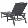 Sauļošanās Krēsls Gaiši Pelēks 73.5 X 92 X 90Cm Hdpe Vidaxl