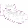 Sauļošanās Krēsls Gaiši Pelēks 73.5 X 92 X 90Cm Hdpe Vidaxl