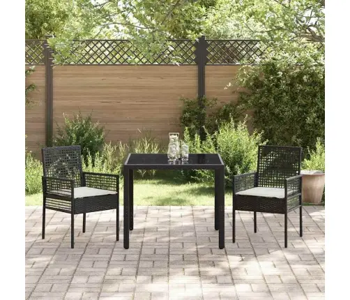 Aia Söögilaudade Komplekt 3 Pcs Must Polürotang